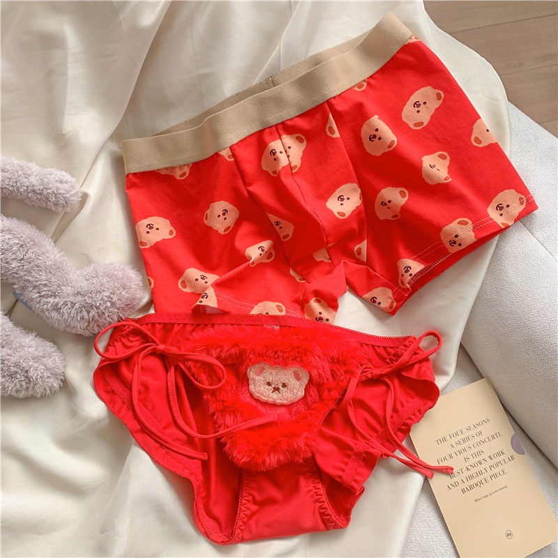 Bộ Quần Lót Họa Tiết Hoạt Hình Dễ Thương Thoải Mái Cho Nữ