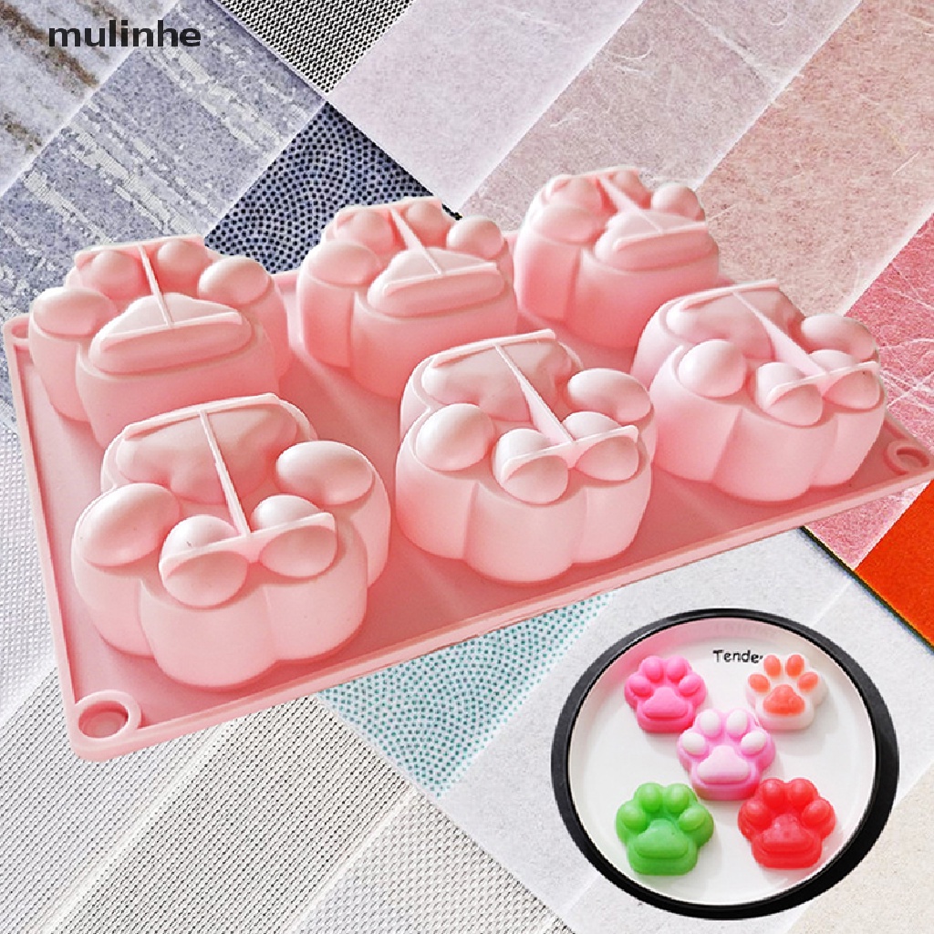 Khuôn Làm Bánh Bằng Silicone Hình Dấu Chân Chó / Mèo