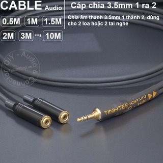 Dây chia tai nghe 3.5mm 1 thành 2 DIY 0.5 đến 10 mét - 3.5mm splitter cable