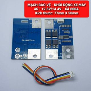 achun.vn - MẠCH BẢO VỆ PIN SẮT & KHỞI ĐỘNG XE MÁY 4S-12.8V/14.4V  XẢ 600A