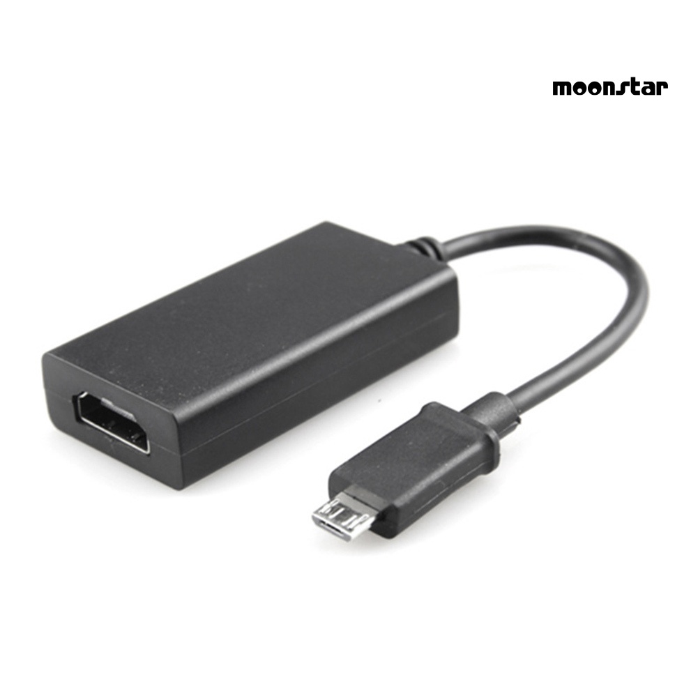 MNmoonstar 5Pin Micro USB Male to HDMI-compatible Female 1080P HD TV Adapter Converter for Android