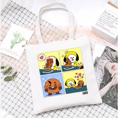 Túi tote in hình BT21 BTS