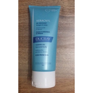 Gel rửa mặt cho da nhờn mụn Keracnyl Gel Moussant Ducray 200ml