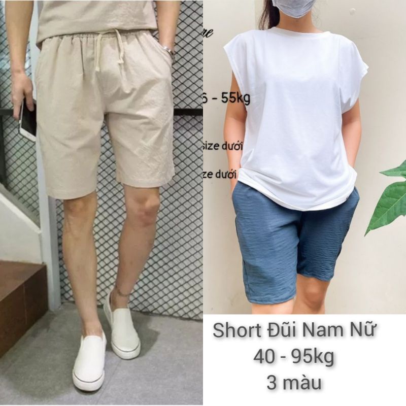 40-95KG quần short ĐŨI nam nữ thời trang bigsize năng động