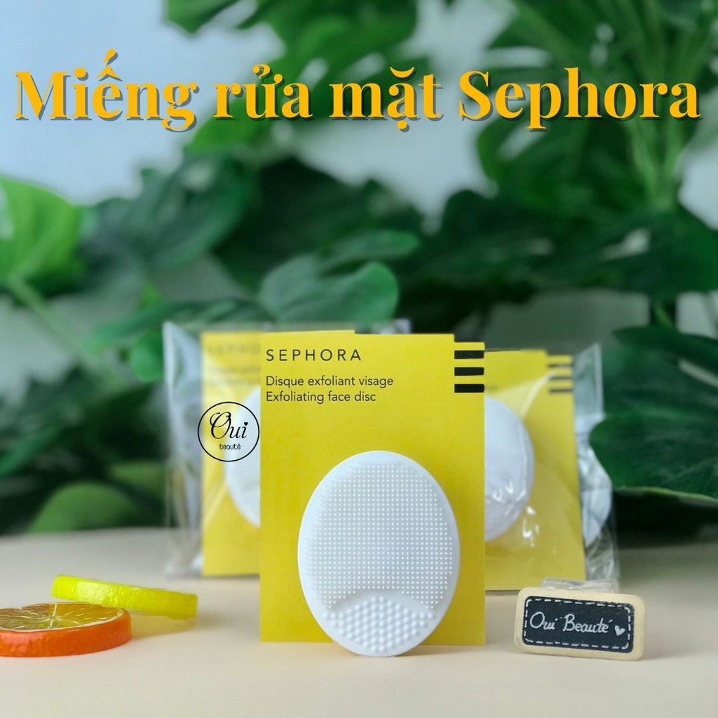 Miếng rửa mặt Sephora, pad rửa mặt làm sạch sâu Ouibeaute