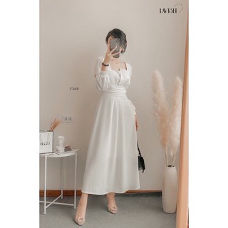 VÁY TRẮNG TIỂU THƯ DÁNG DÀI
