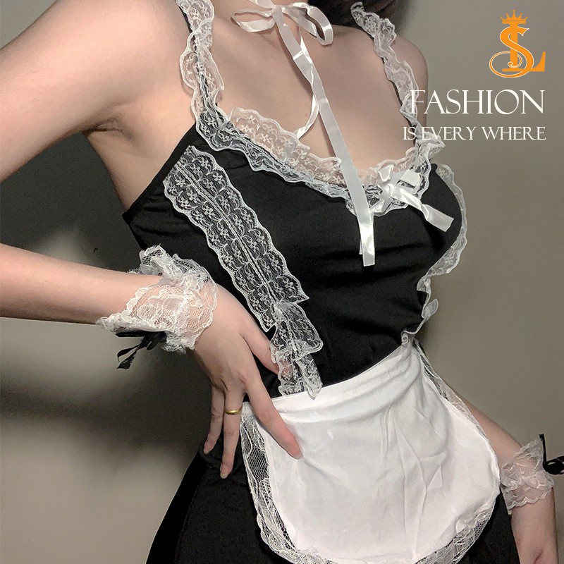 Cosplay Cô Hầu Gái Nhật Bản Sexy  Đáng Yêu - Set Đồ Ngủ Cô Giúp Việc Gợi Cảm | SEXY_LADY_SL50 [CHE TÊN SP 100%] | BigBuy360 - bigbuy360.vn