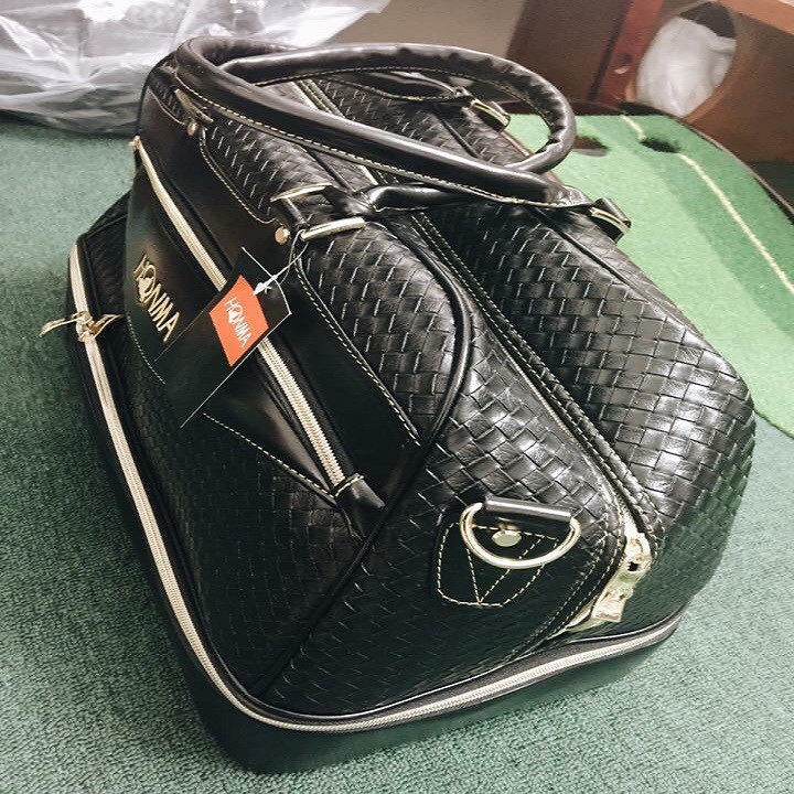 Túi đựng quần áo và giày golf bag Honma da PU chống thấm nước đựng phụ kiện cá nhân tiện lợi TD030