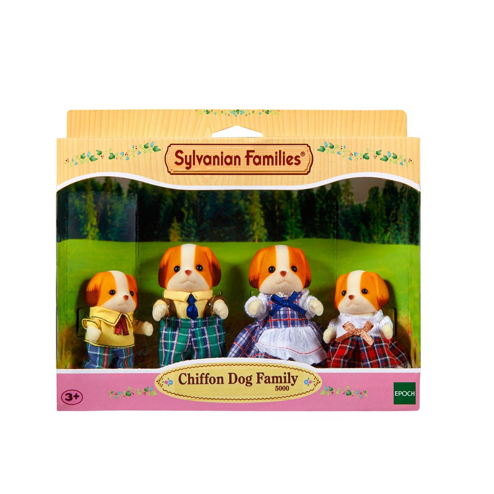 Đồ chơi nhập vai Gia đình Chó Chiffon 4 thành viên Epoch Sylvanian Families