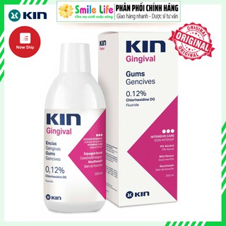 Nước súc miệng viêm nướu KIN Gingival 250ml - Sát Khuẩn Miệng Họng