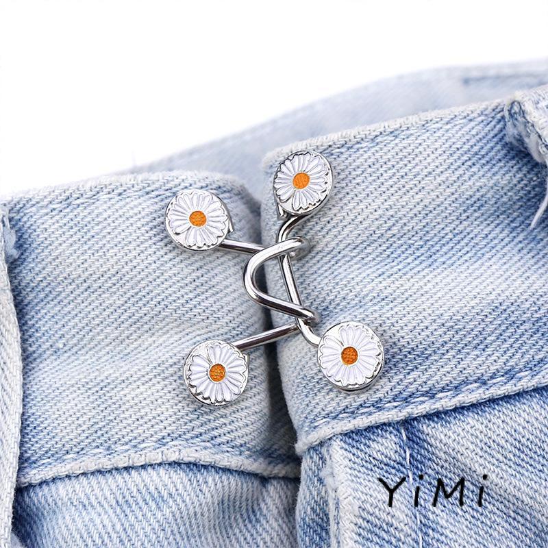 [mo] Thắt Lưng Không Cần Đóng Nút Có Thể Tháo Rời Với Nút Kim Loại Điều Chỉnh Được To Nhỏ