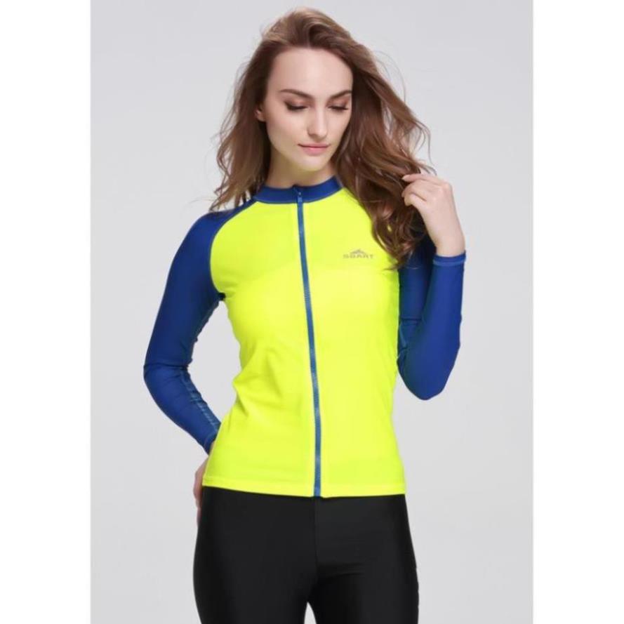 LẺ ÁO BƠI NỮ DÀI TAY KÉO KHÓA thun lạnh dày đẹp hàng SBART 👙 sexy  ཾ ་ new | BigBuy360 - bigbuy360.vn