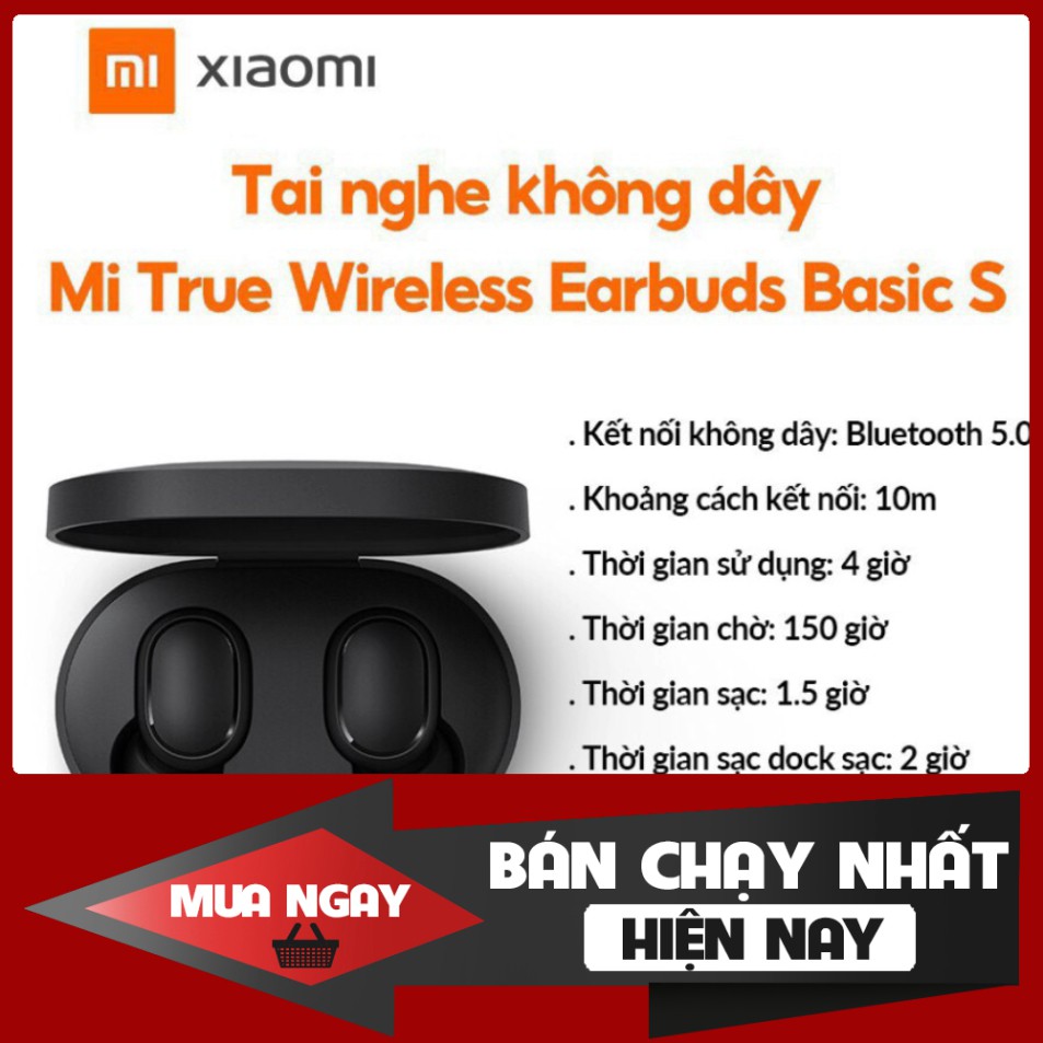 SIÊU PHÂM HẠ GIÁ Tai nghe không dây xiaomi Earbuds Basic S True Wireless chính hãng SIÊU PHÂM HẠ GIÁ