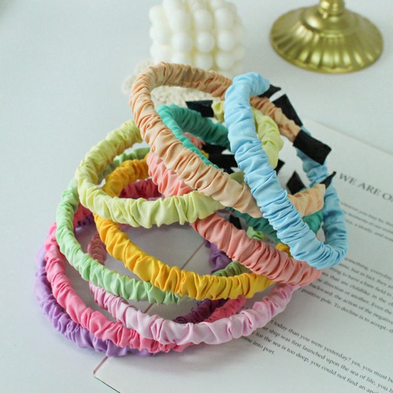 Băng đô cài tóc nhiều màu thiết kế đơn giản