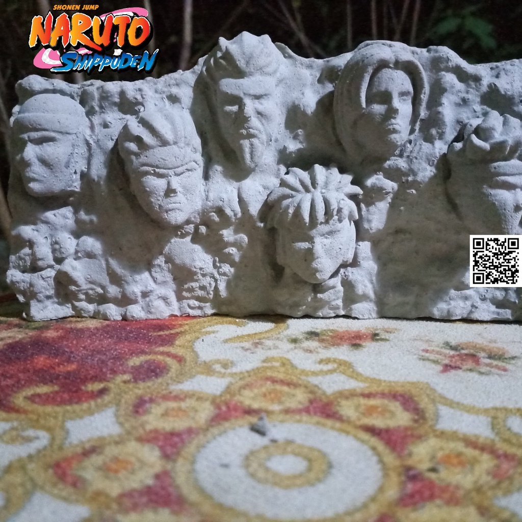 Mô hình điêu khắc Naruto tượng đài làng lá 7 vị Hokage Anime 1604