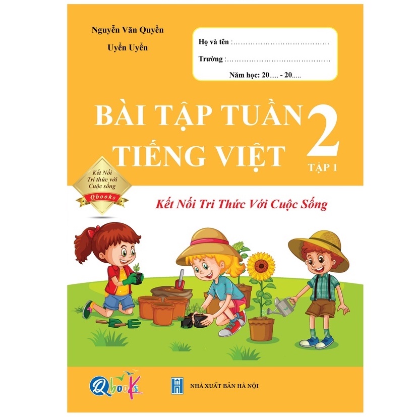 Sách - Bộ 2 quyển bài tập tuần và đề kiểm tra Tiếng Việt lớp 2 học kì 1 kết nối tri thức