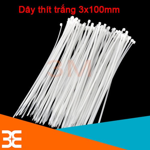 Gói 1000 Dây Thít 3x100mm - Trắng