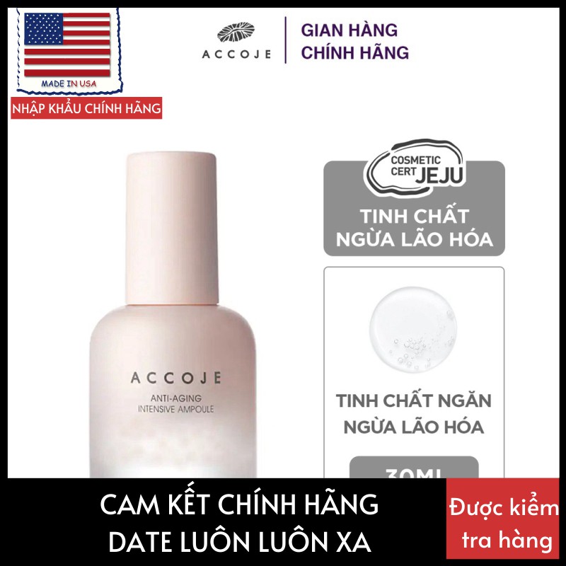 Tinh Chất Accoje Anti-Aging Intensive Ampoule Ngăn Ngừa Lão Hóa 30ml