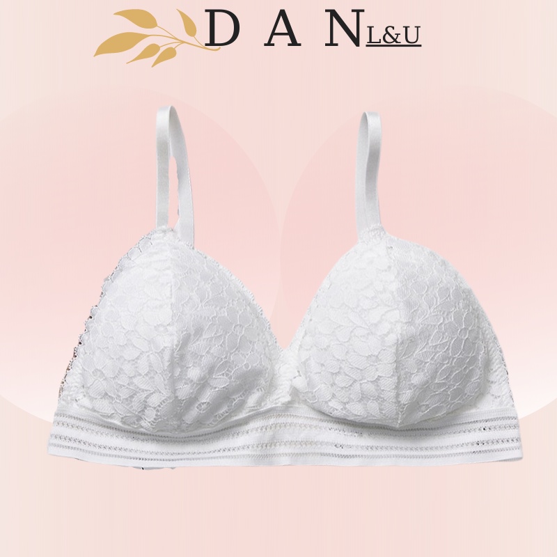 Áo Ngực Ren Hoa Mút Mỏng 2 Dây Cài Sau Siêu Quyến Rũ DAN L&amp;U 7313