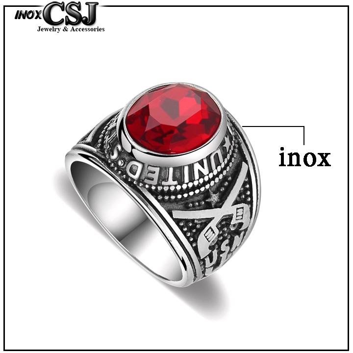 Nhẫn inox cao cấp đính đá siêu đẹp, bền màu, chuẩn thời trang - tặng hộp đựng xinh xắn