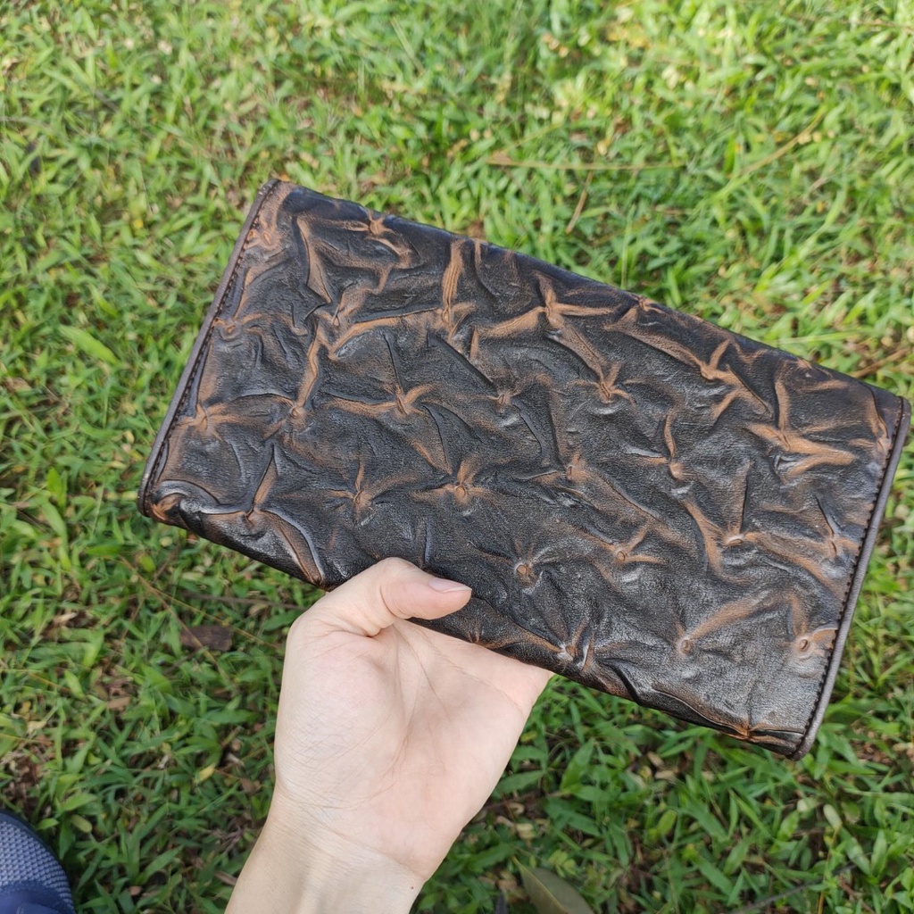 Ví bóp clutch cầm tay Da thật second-hand Đồ Si Bon- VD034