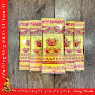 Thẻ Tiền Vàng Dâng Lễ - Dâng Phật - Dâng Thánh - Cửa Hàng Nhang Đèn Vàng Mã Sa Di Hoan Hỉ