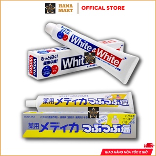 Kem đánh răng muối Nhật Bản Sunstar 170g và kem đánh răng trắng răng White & White Lion 150g