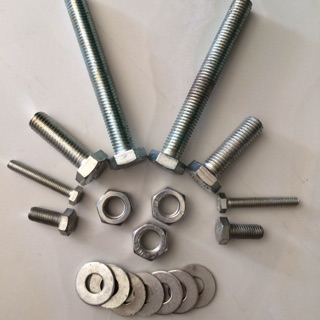 Bu lông, ê cu, long đen 6, 8, 10, 12