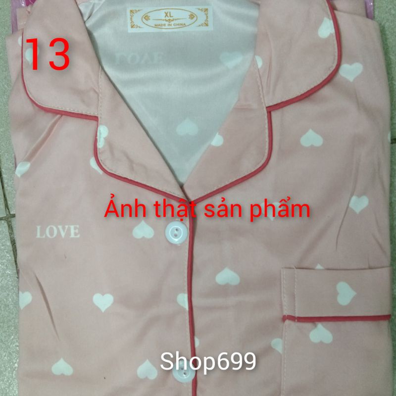 (CÓ SẴN- GIÁ GỐC)BỘ PIJAMA NGẮN TAY QUẦN DÀI PHONG CÁCH HÀN QUỐC (HÀNG QC)