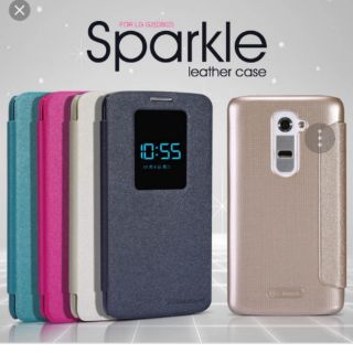 Bao da nillkin LG G2 vàng đen