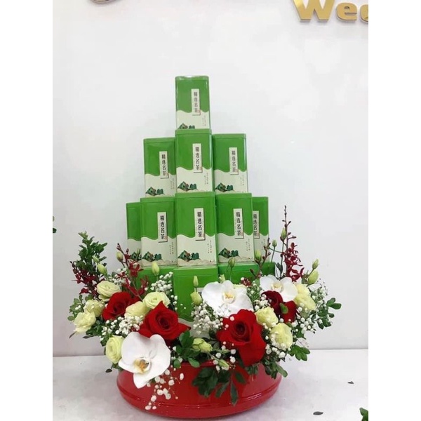 Hộp sắt đựng trà dùng trong mâm quả