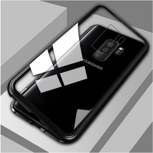 Ốp điện thoại kính cường lực viền kim loại từ tính cho Samsung Galaxy A51 A71 Note 10 Lite S10 Lite S20 Plus S20 Ultra