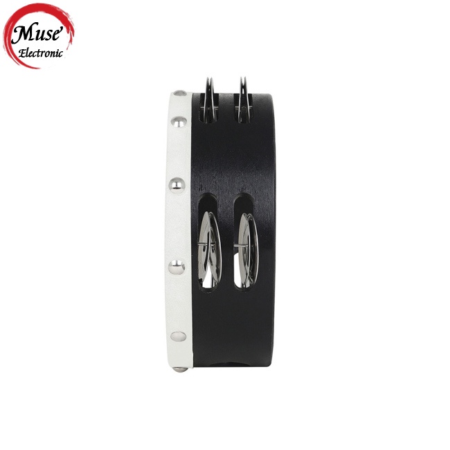 Set 2 Trống Lục Lạc Hai Hàng Kích Thước 6 Inch 8 Inch Bằng Gỗ Dùng Dạy Nhạc Cho Trẻ Mẫu Giáo