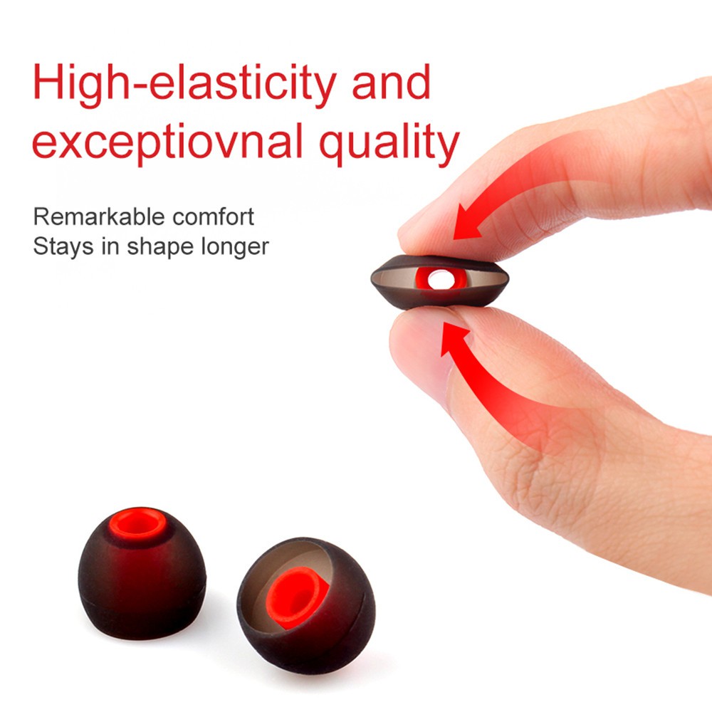 Bộ 3 cặp nút tai silicone cho tai nghe nhét tai TRN KZ CCA cỡ S M L