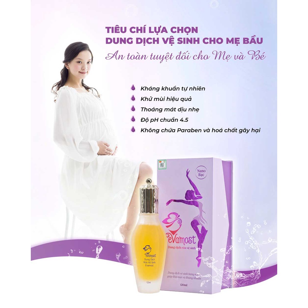 Dung dịch vệ sinh hari store Dung dịch vệ sinh evamost chính hãng làm sạch vùng kín khử mùi hôi dưỡng hồng se khít 120ml