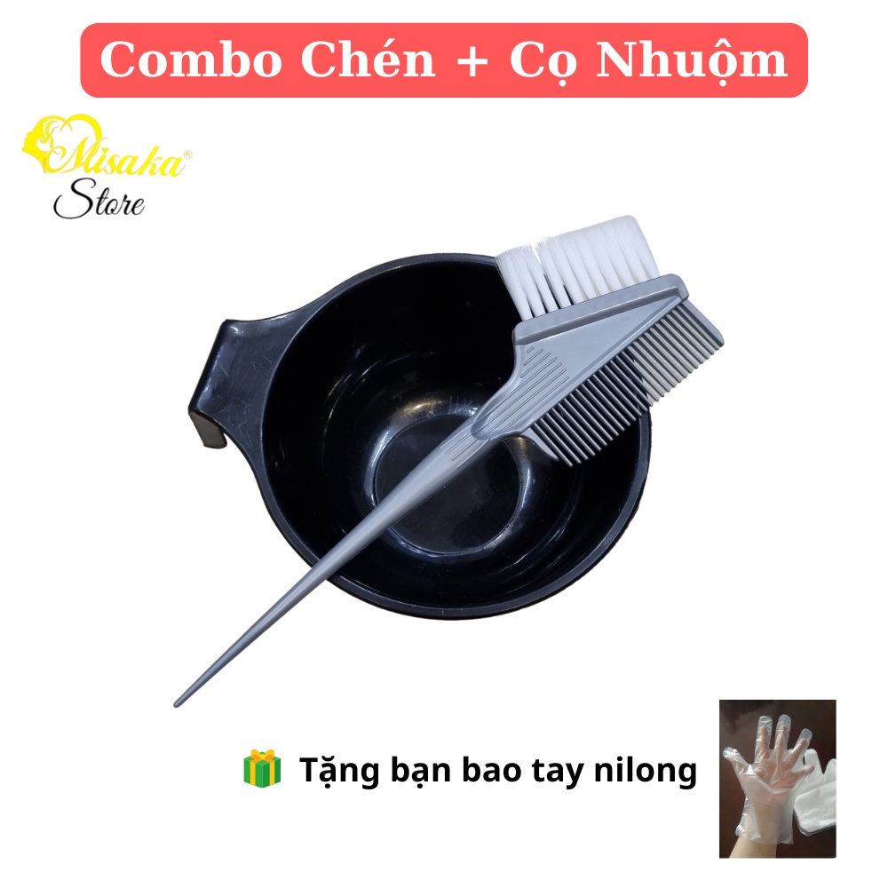 Chén và Cọ nhuộm cao cấp , dụng cụ nhuộm tóc.