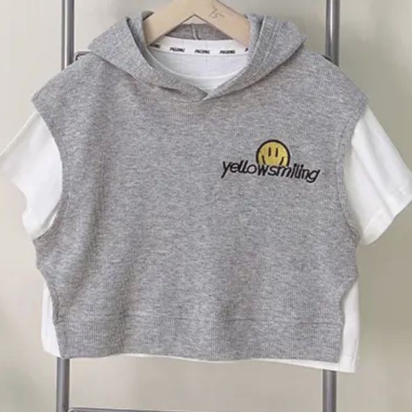 Bộ Áo Thun Tay Ngắn Kèm Quần Ngắn Phong Cách Hàn Quốc Thời Trang Mùa Hè Mới Cho Bé Trai