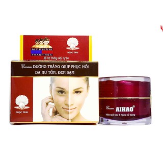 Kem Aihao dưỡng trắng giúp phục hồi da hư tổn đen sạm