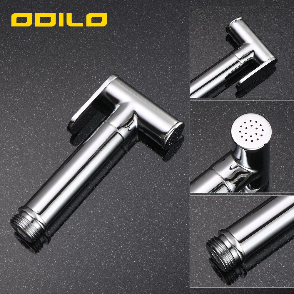 ODILO Bộ Vòi Xịt Nước Toilet 4 Trong 1 Bằng Đồng Thau Chrome Shattaf