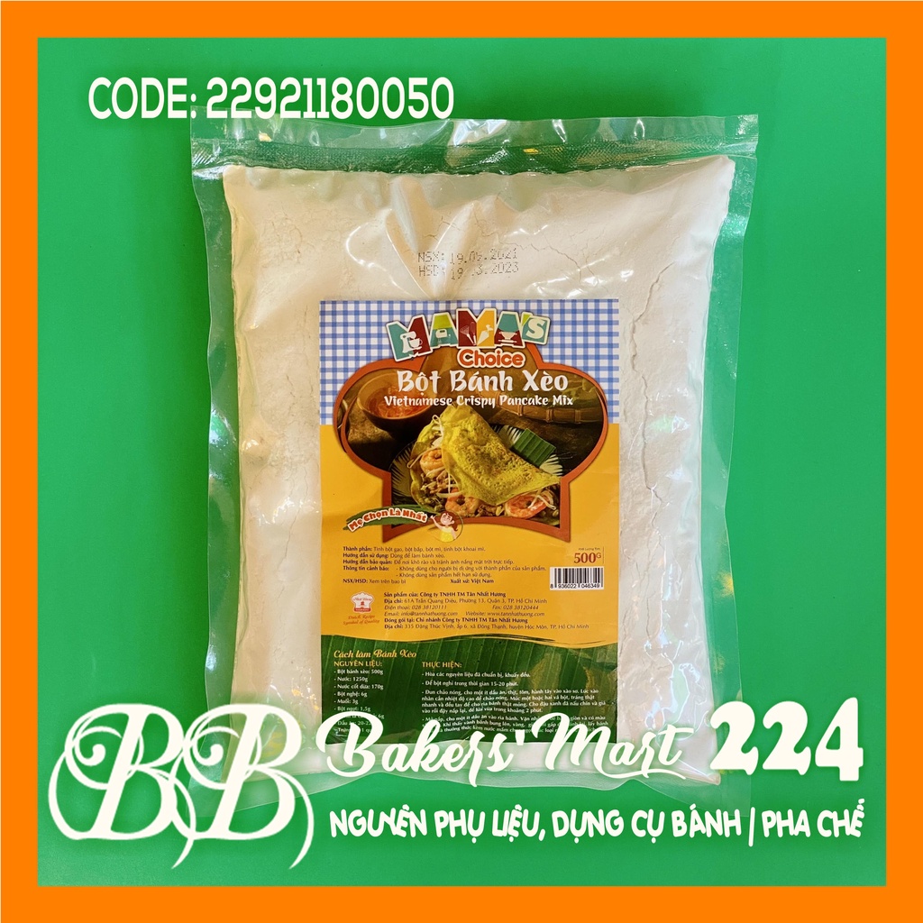 Bột làm BÁNH XÈO hiệu MAMA'S Choice - Gói 500gr