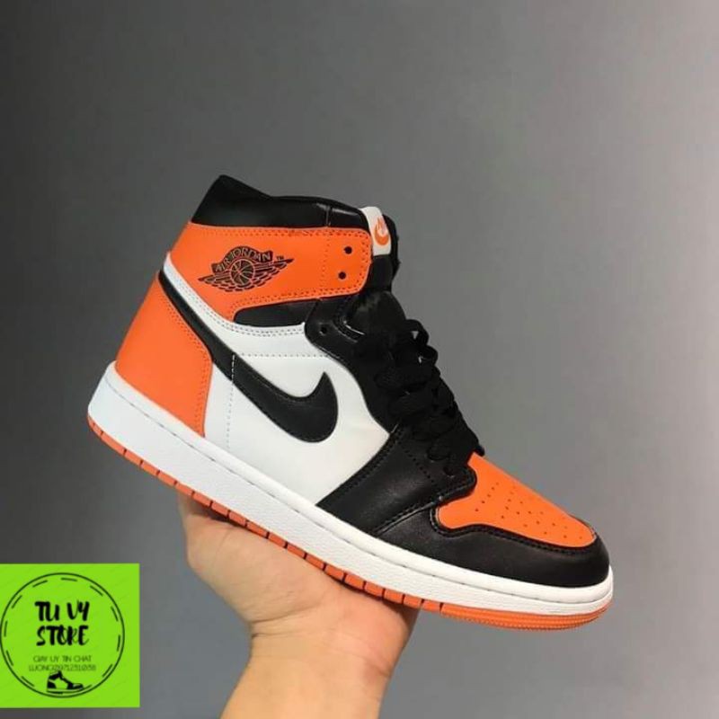 [Full box + bill]  giày thể thao JD cao cổ thấp cổ đen cam phong cách thời trang nam nữ đủ size 35-43 | BigBuy360 - bigbuy360.vn