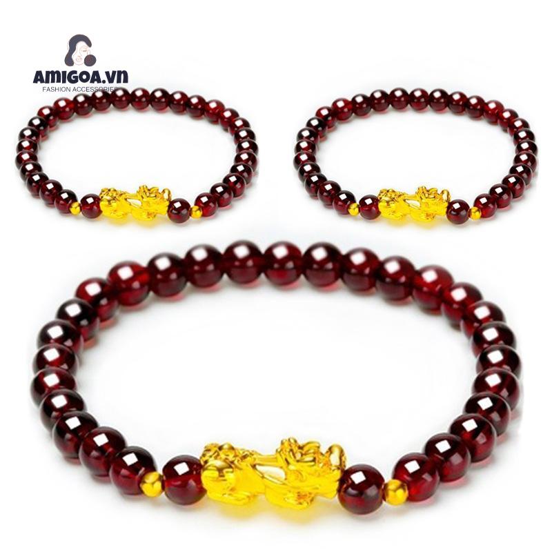 ✨✨Vòng Tay Chuỗi Hạt May Mắn Mạ Vàng Với Sáu Chữ Cái