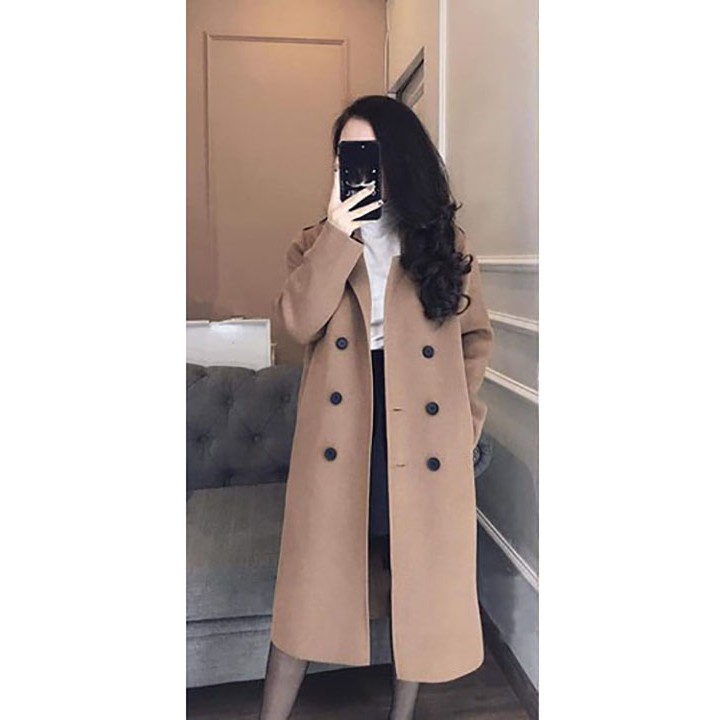 Áo dạ nữ dáng dài thời trang A188