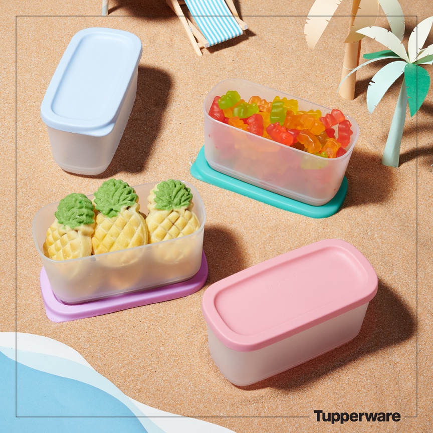 Bộ hộp Tupperware Mini Rectangular 250ml (4 hộp) - Hàng chính hãng - Bảo hành trọn đời - Nhựa nguyên sinh, an toàn