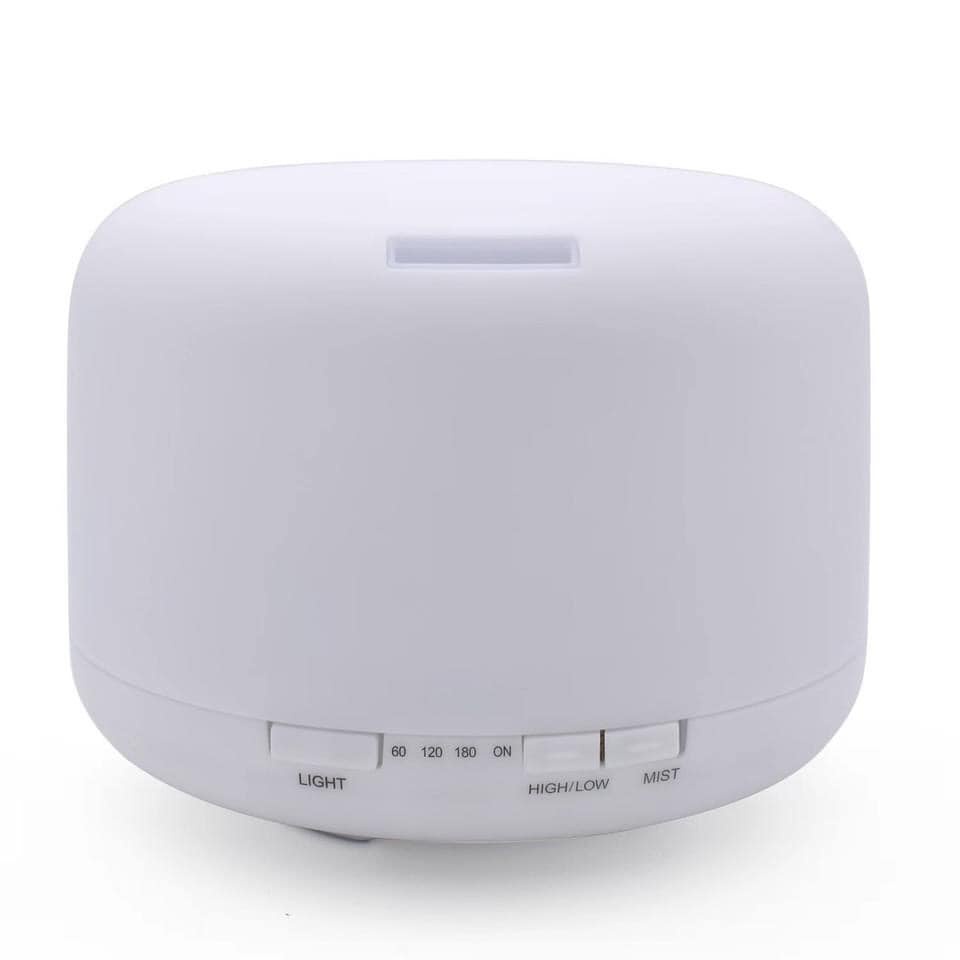 Máy phun sương, khuếch tán tinh dầu Trụ Trong, dung tích 550ML, có điều khiển, đèn led 7 màu, BH 12 tháng