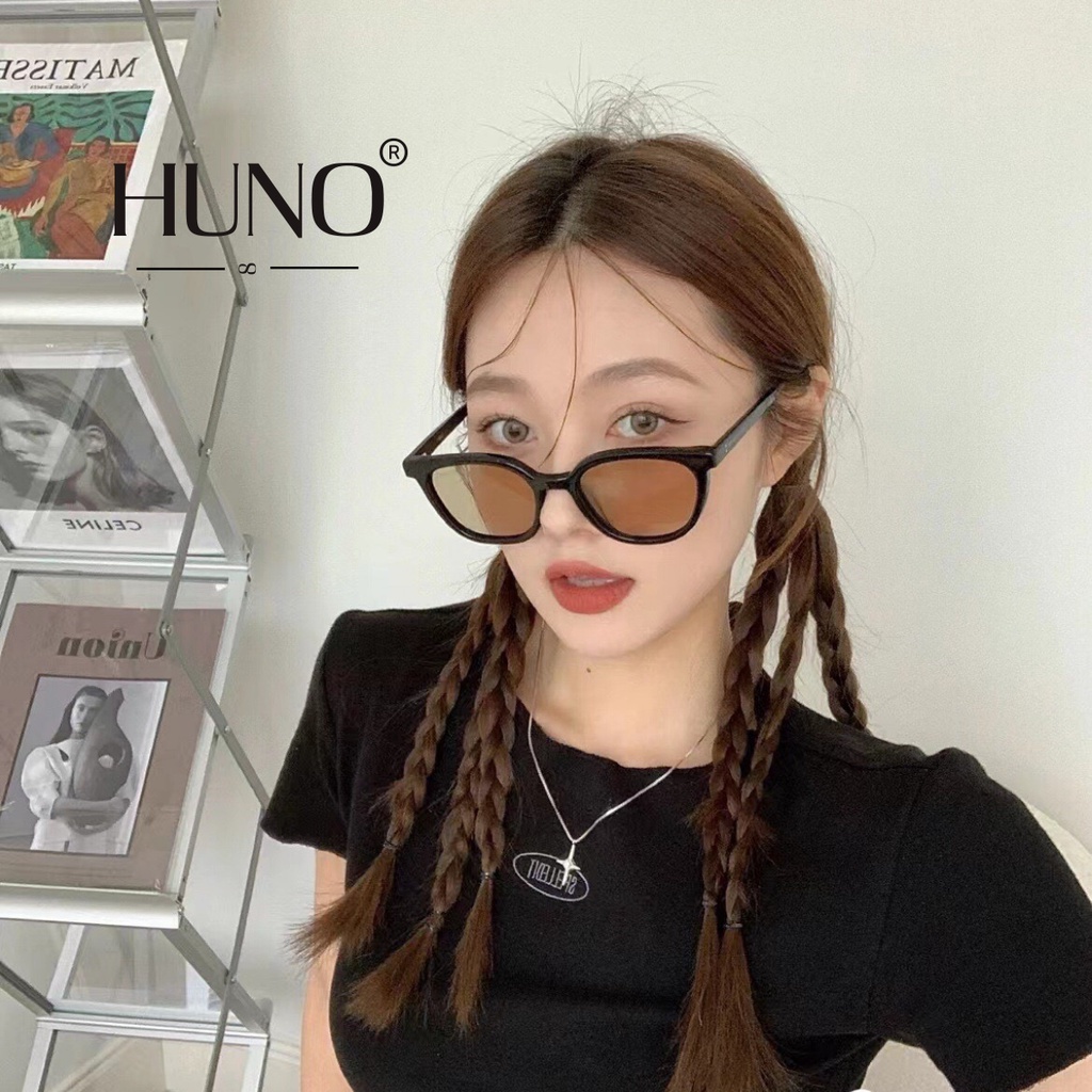 Kính râm Nam Nữ HUNO cao cấp mẫu mới 2023 siêu HOT với thiết kế gọng đơn giản nhưng không kém sang trọng - K37