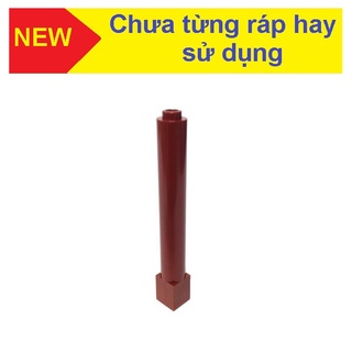 Đồ chơi xếp hình Lego Phụ kiện cây trụ 1x1x6 Nâu