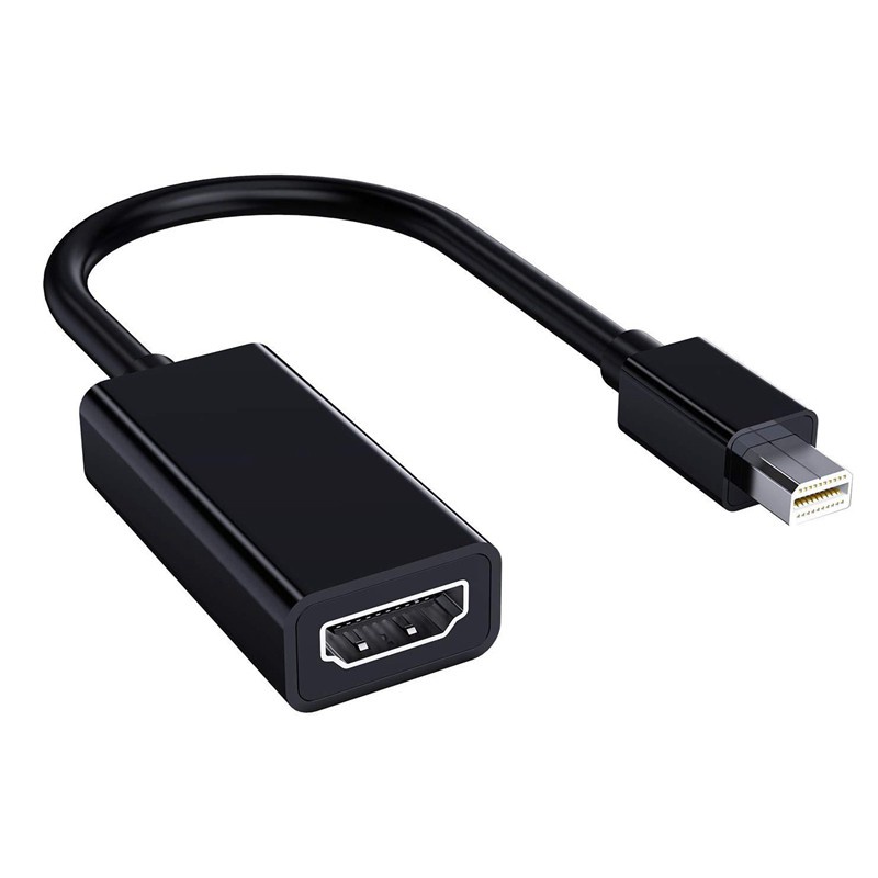 Mini DP to HDMI Converter Adapter Black Thunderbolt Display Port Multi-Media Cable Port for Apple Macbook