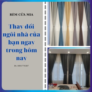 Rèm cửa sổ chống nắng, hỗ trợ cắt chiều cao theo yêu cầu, màn cửa Mia.
