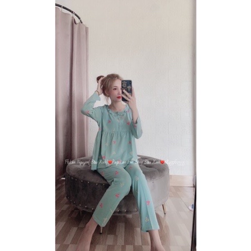 Bộ Tdqt tim mặc bầu và sau sinh cho bé ti